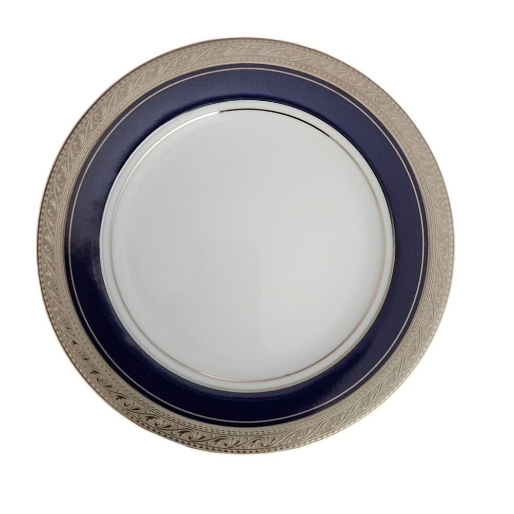 Noritake Legendary Crestwood Cobalt Platinum 4170 Salad Plates Set of 2